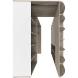 MID.YOU PREHODNA KOTNA OMARA, bela, hrast san remo | Shoptok.si