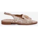 S. BARSKI Leather Sandals With Decoration On Flat Heel S.Barski | ePonuda.com