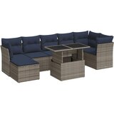  8-dijelni set vrtnih sofa od poliratana s jastucima sivi bagrem | shoptok.hr
