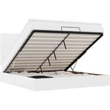 vidaXL Otomanski posteljni okvir z vzmetnico bel 180x200 cm um. usnje, (21608299) | Shoptok.si