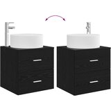  Set namještaja za kupaonicu 3 kom. Crna 49,5 x 44,5 x 65,5 cm | shoptok.hr