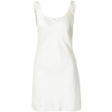Abercrombie & Fitch Koktejl obleka bela | Shoptok.si