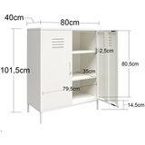 Støraa Zeleni metalni ormarić 40x102x80 cm Mission District – | shoptok.hr
