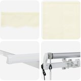  Povlačivi tende Krema 400 x 200 cm Poliester i aluminij | shoptok.hr