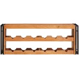  Stalak za vino Smeđa 120 x 45 x 33 cm Čvrsto drvo akacije | shoptok.hr