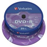 Verbatim 43500 dvd+r 4.7GB 16X ( 5516+/Z ) Cene