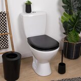 Tendance WC DASKA MDF S INOX OKOVIMA FLAT SHAPE - BLACK | shoptok.hr