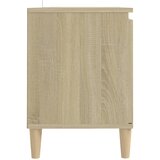 TV ormarić s nogama od masivnog drva boja hrasta 103,5x35x50 cm | Eponuda.com