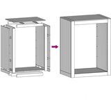  Stalak za drva za ogrjev zeleni 60x40x80 cm čelični | shoptok.hr