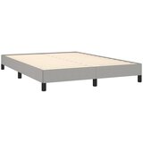  Okvir za krevet bez madraca svjetlosivi 140x200 cm od tkanine | shoptok.hr