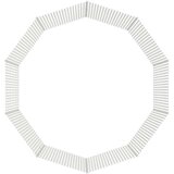 vidaXL 10-delna ograda za zajce 54x100 cm pocinkano železo | Shoptok.si