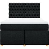  Krevet s oprugama i madracem crni 140x200 cm od tkanine | shoptok.hr