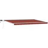  Skrovita tenda s narančasta i smeđa 500 ×350 cm tkanina | shoptok.hr
