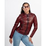 La Force Fashion Kožna jakna Rina - Tamno bordo Cene