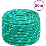 vidaXL Vrv za čoln zelena 20 mm 50 m polipropilen u
