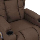  Masažni stol s funkcijo vstajanja taupe blago, (20939831) | Shoptok.si