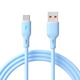 INF 66W USB Type-C kabel za hitro polnjenje mobilnih telefonov - silikonski kabel Blue, (5000276766) | Shoptok.si