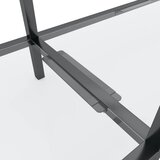  Konzolni stol prozirni 220 x 35 x 75,5 cm od kaljenog stakla | shoptok.hr