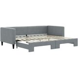  Dnevni krevet na razvlačenje svjetlosivi 90 x 200 cm od tkanine | shoptok.hr