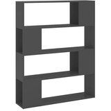 Maison Chic Knjižna omara - Knjižni regal za razdelitev prostora siva 100x24x124 cm, (21725731) | Shoptok.si