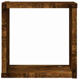Police na zidu s policom 2 pcs Dimljeni hrast 26 x 15 x 26 cm | shoptok.hr