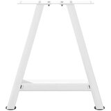  Noge za klubsko mizico v obliki črke A, 2 kosa, bele barve, 50 x (42-43) cm, jeklo, (22123949) | Shoptok.si