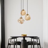  Visilica na sajli CRISTAL 3xE14/15W/230V mesing/dimljeno bež | Eponuda.com