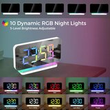 SZELAM digitalna budilka z rgb osvetlitvijo in led ogledalom odprta embalaža | Shoptok.si