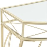  Bočni stolić u francuskom stilu metalni 82 x 39 x 76 cm zlatni | shoptok.hr