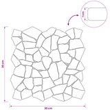 Mozaik pločice Crvena 30 x 30 cm Mramor | shoptok.hr