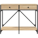  Konzolni stol boja hrasta 100 x 39 x 78,5 cm konstruirano drvo | shoptok.hr
