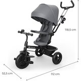 Kinderkraft Tricikl Aston 2 Plus, Grey | shoptok.hr
