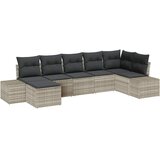  Sjedeća garnitura za vrt 7 kom. Svijetlo siva poliratan Svjetlosiva 319 x 154 x 69 cm | Shoptok.si