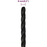  Radno uže crno 8 mm 100 m od polipropilena | shoptok.hr