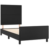  Okvir za krevet s uzglavljem crni 90x200 cm od umjetne kože | Eponuda.com