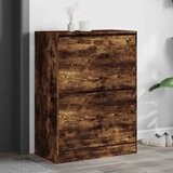  The Living Store Omarica za čevlje z 2 predaloma dimljeni hrast 80x42x108 cm - Omara Za Čevlje, (21442343) Cene