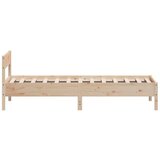  Okvir kreveta s uzglavljem 75x190 cm od borovine | shoptok.hr