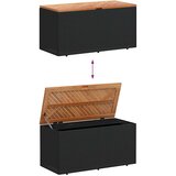  Vrtna kutija za pohranu crna 110x50x54 cm od poliratana i drva | shoptok.hr