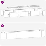  Povišeni vrtni krevet Bijela 300 x 40 x 40 cm Čelik | shoptok.hr