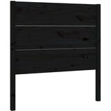  Uzglavlje crno 96 x 4 x 100 cm od masivne borovine | shoptok.hr