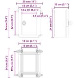  Upravljački ormar Siva 25 x 13 x 24 cm ABS plastika | shoptok.hr