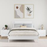  Zidni noćni ormarići 2 kom bijeli 45 x 30 x 35 cm | shoptok.hr