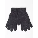 Yoclub Woman's Women'S Basic Gray Gloves RED-MAG2K-0050-006