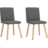 Maison Chic Jedilni stoli - Vzorci stoli 2 kosa temno sivo blago A539, (22032811) | Shoptok.si