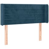  Uzglavlje s ušima tamnoplavo 103x16x78/88 cm baršunasto | shoptok.hr