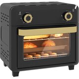 HOMCOM Mini pečica – nerjaveče jeklo, kaljeno steklo – 32 D x 27,2 Š x 29,8 V cm – črna, (5000242664) | Shoptok.si