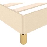  Posteljni okvir z vzglavjem krem 140x200 cm blago, (20903680) | Shoptok.si
