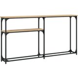  Konzolni stol boja hrasta 145 x 22 5 x 75 cm konstruirano drvo | shoptok.hr