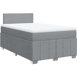  Krevet s oprugama i madracem svjetlosivi 120x190 cm od tkanine | shoptok.hr