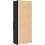 vidaXL Visoka omara črna 70x42,5x185 cm inženirski les | Shoptok.si